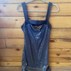 Sequined mini dress